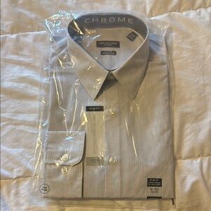 Van Heusen Men's Blue Striped Shirt